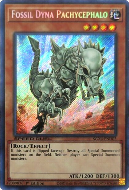 Fossil Dyna Pachycephalo (Secret Rare), Speed Duel GX: Midterm Destruction SGX4-END02