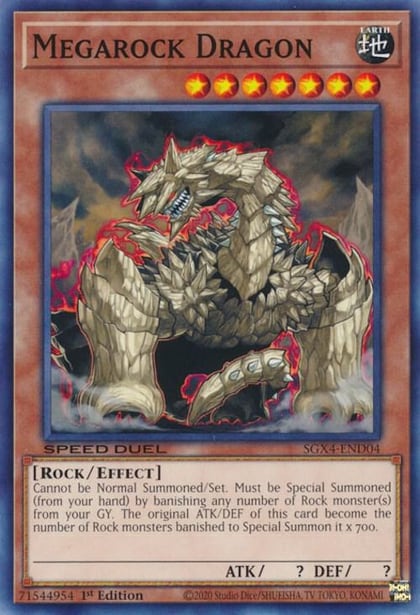 Megarock Dragon, Speed Duel GX: Midterm Destruction SGX4-END04