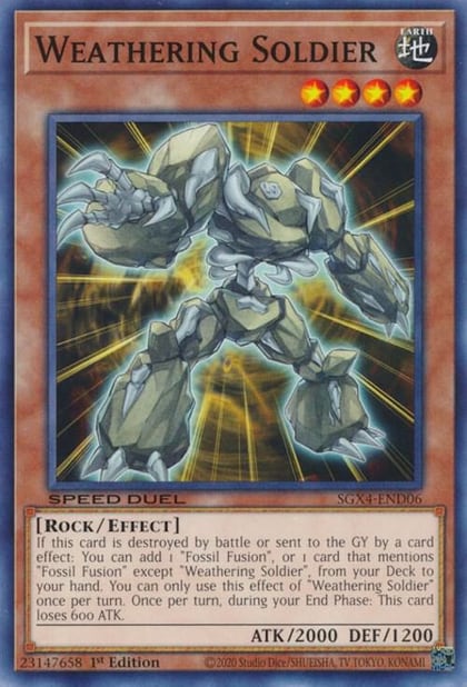 Weathering Soldier, Speed Duel GX: Midterm Destruction SGX4-END06