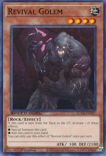 Revival Golem, Speed Duel GX: Midterm Destruction SGX4-END07