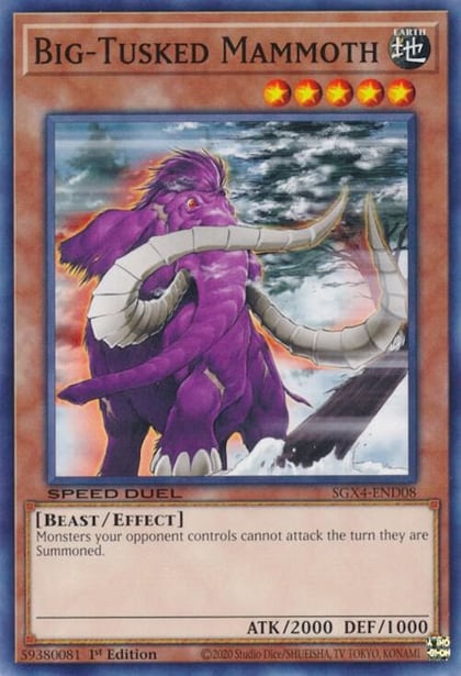 Big-Tusked Mammoth, Speed Duel GX: Midterm Destruction SGX4-END08