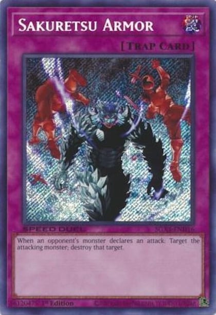 Sakuretsu Armor (Secret Rare), Speed Duel GX: Midterm Destruction SGX4-END16