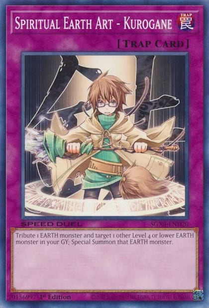 Spiritual Earth Art - Kurogane, Speed Duel GX: Midterm Destruction SGX4-END20