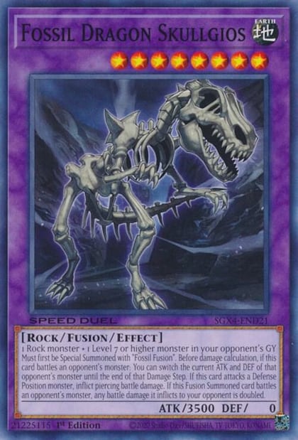 Fossil Dragon Skullgios, Speed Duel GX: Midterm Destruction SGX4-END21