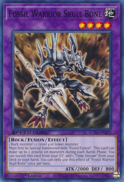 Fossil Warrior Skull Bone, Speed Duel GX: Midterm Destruction SGX4-END23