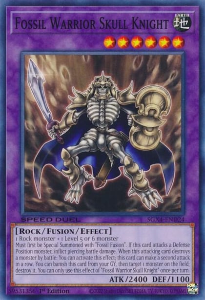 Fossil Warrior Skull Knight, Speed Duel GX: Midterm Destruction SGX4-END24