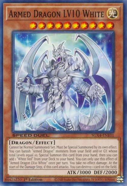 Armed Dragon LV10 White, Speed Duel GX: Midterm Destruction SGX4-ENE01