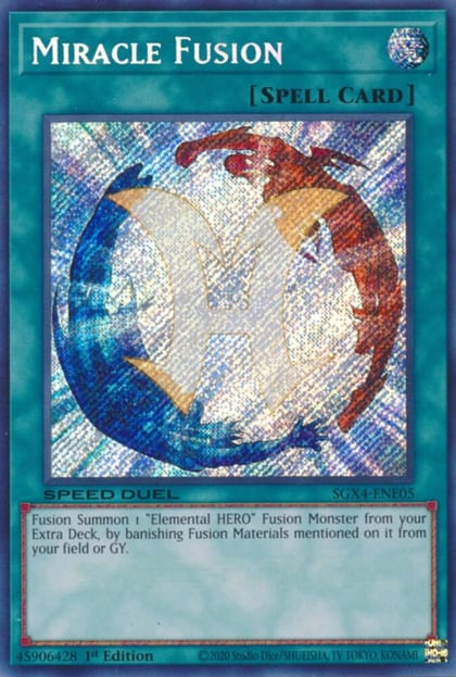 Miracle Fusion (Secret Rare), Speed Duel GX: Midterm Destruction SGX4-ENE05