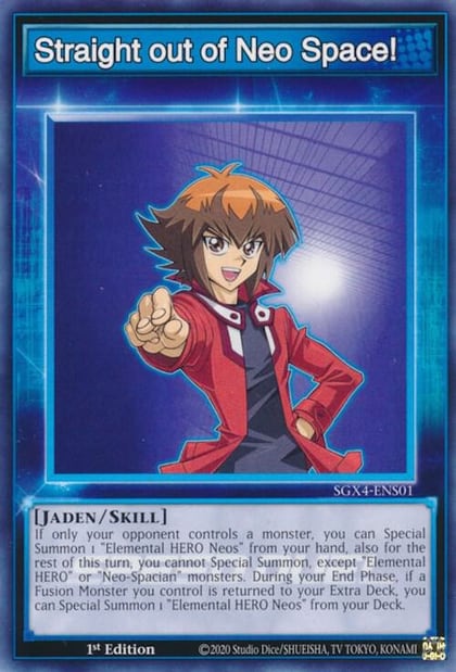 Straight out of Neo Space!, Speed Duel GX: Midterm Destruction SGX4-ENS01