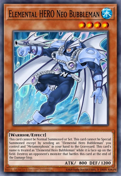 Elemental Hero Neo Bubbleman, Shadow of Infinity SOI-EN004