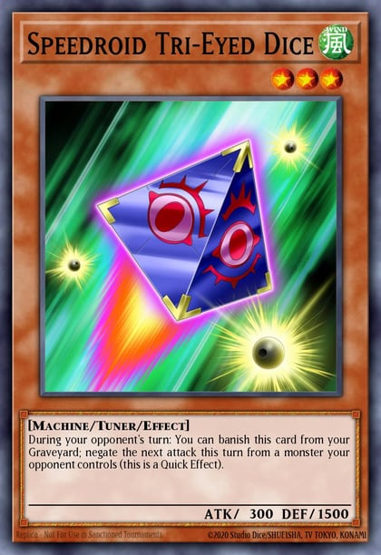 Speedroid Tri-Eyed Dice (Starfoil), Star Pack - Battle Royal SP17-EN023