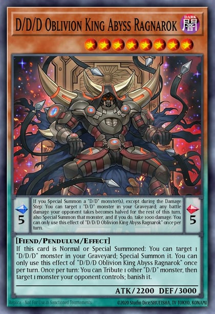 D/D/D Oblivion King Abyss Ragnarok (Starfoil), Star Pack - Battle Royal SP17-EN029