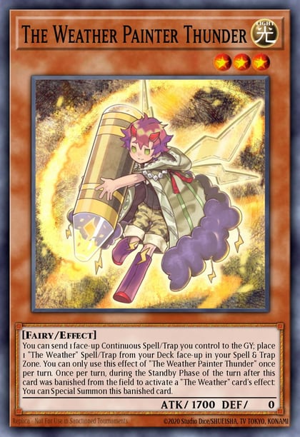 The Weather Painter Thunder, Spirit Warriors SPWA-EN033