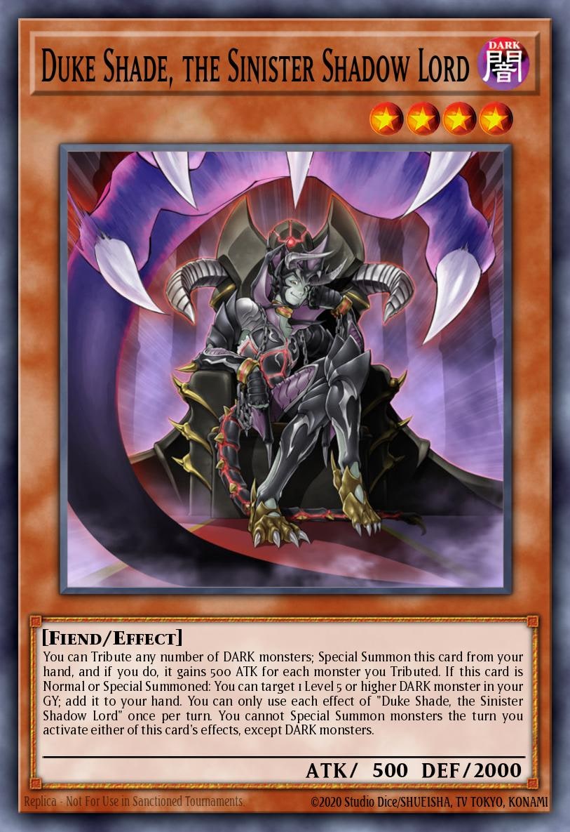 Duke Shade, the Sinister Shadow Lord, Structure Deck: Lair of Darkness SR06-EN003