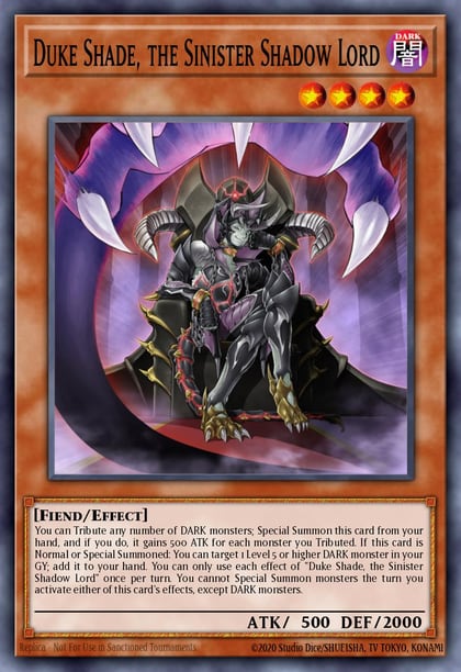 Duke Shade, the Sinister Shadow Lord, Structure Deck: Lair of Darkness SR06-EN003