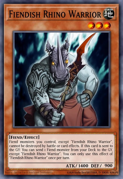 Fiendish Rhino Warrior, Structure Deck: Lair of Darkness SR06-EN017