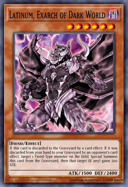 Latinum, Exarch of Dark World, Structure Deck: Dark World SR13-EN006
