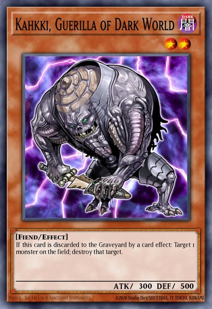 Kahkki, Guerilla of Dark World, Structure Deck: Dark World SR13-EN013