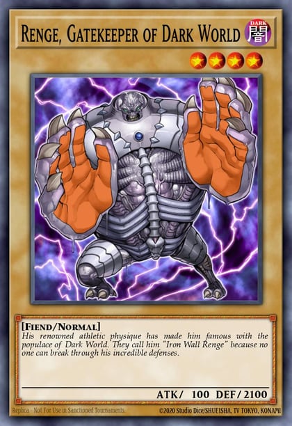 Renge, Gatekeeper of Dark World, Structure Deck: Dark World SR13-EN017