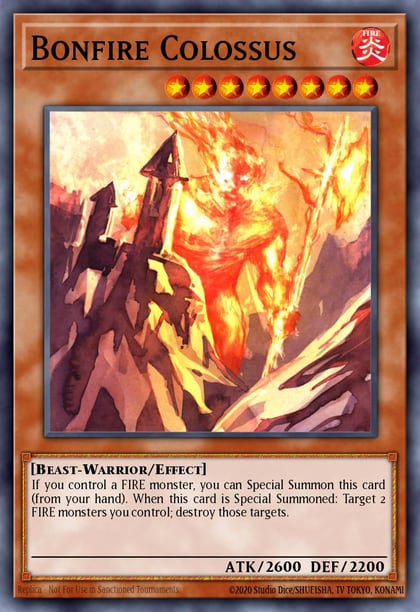 Bonfire Colossus, Structure Deck: Fire Kings SR14-EN016