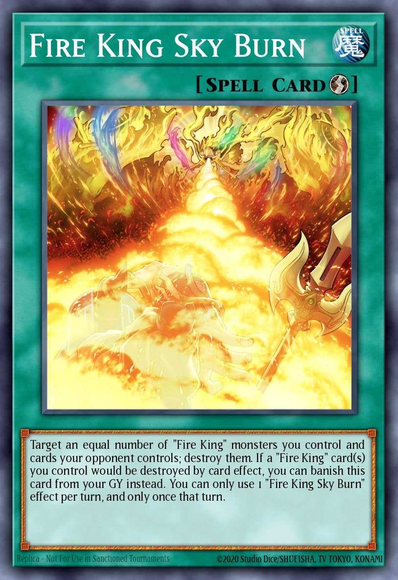 Fire King Sky Burn, Structure Deck: Fire Kings SR14-EN025