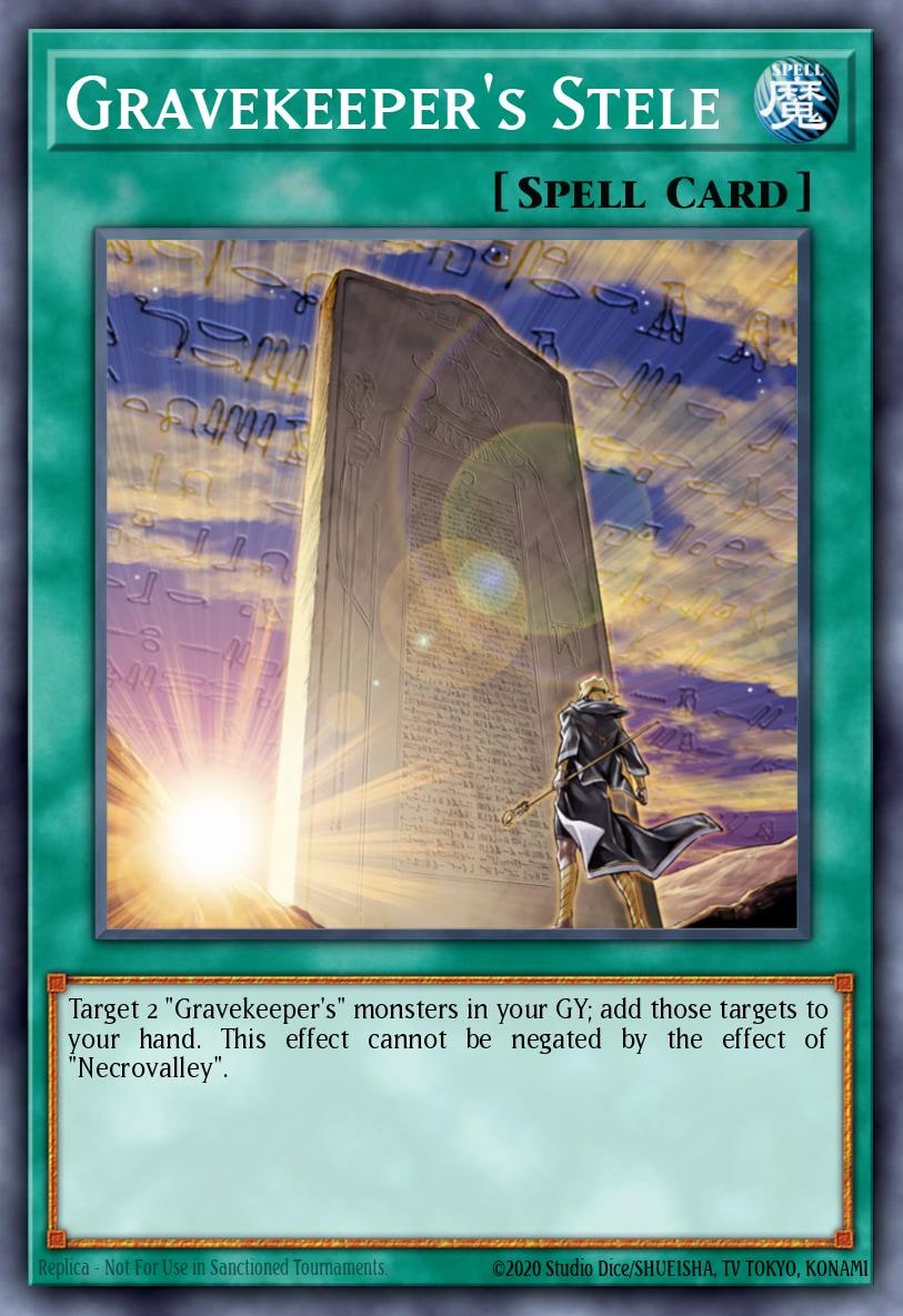 Gravekeeper's Stele, Speed Duel Decks: Destiny Masters SS01-ENB12