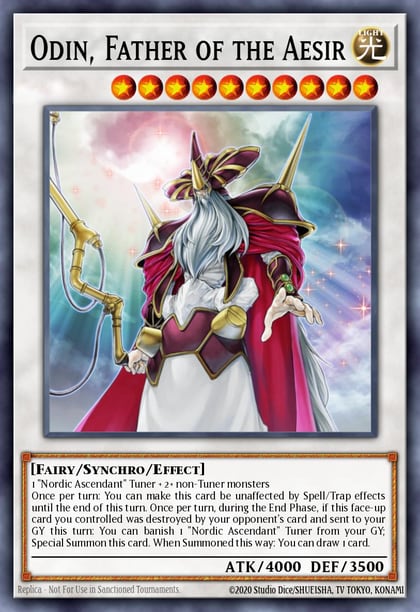 Odin, Father of the Aesir (Ghost Rare), Storm of Ragnarok STOR-EN040