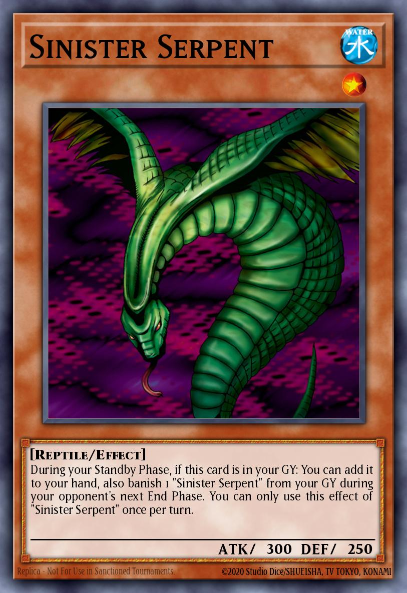 Sinister Serpent, Speed Duel: Tournament Pack 5 STP5-EN016