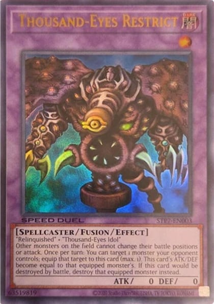 Thousand-Eyes Restrict, Speed Duel: Tournament Pack 7 STP7-EN003
