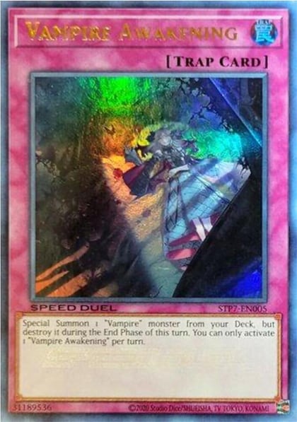 Vampire Awakening, Speed Duel: Tournament Pack 7 STP7-EN005