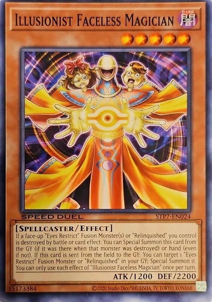 Illusionist Faceless Magician, Speed Duel: Tournament Pack 7 STP7-EN024