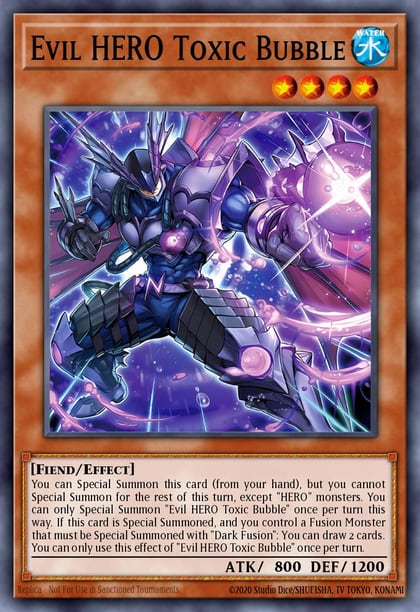 Evil HERO Toxic Bubble (Quarter Century Secret Rare), Supreme Darkness SUDA-EN001