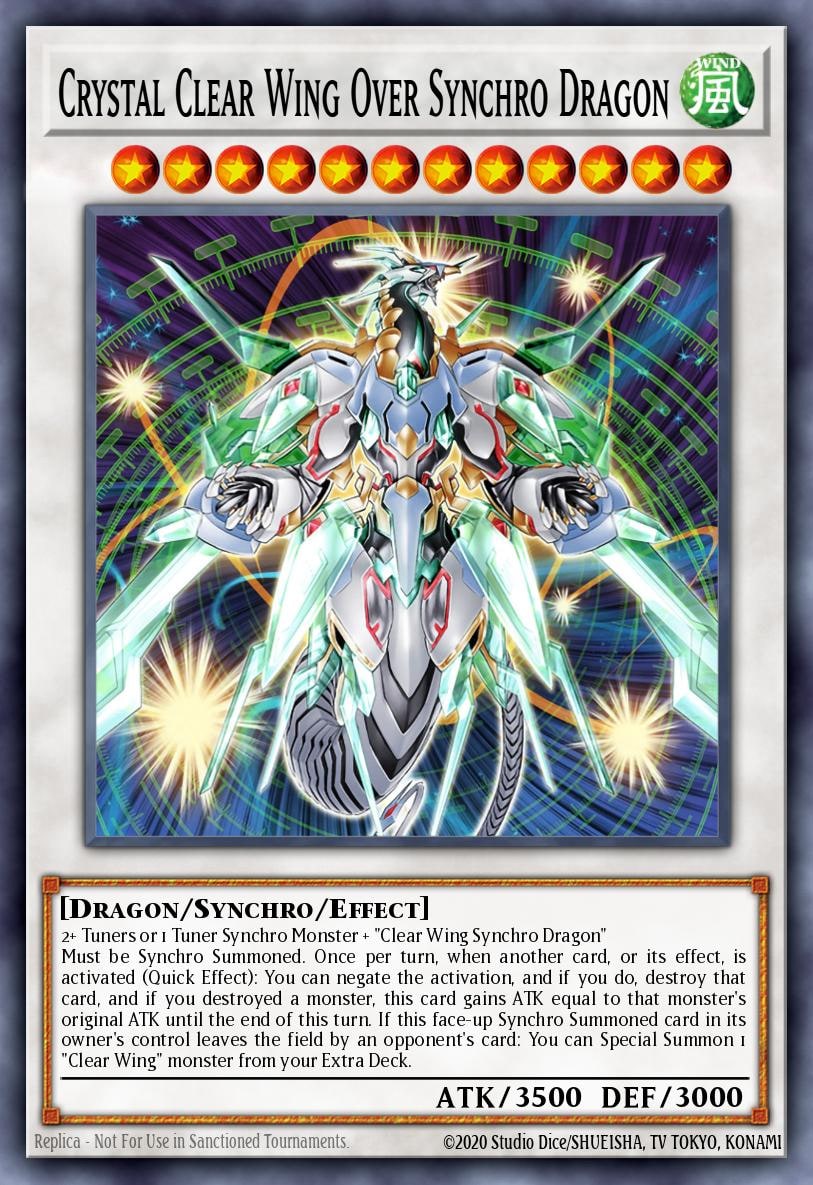 Crystal Clear Wing Over Synchro Dragon, Supreme Darkness SUDA-EN039