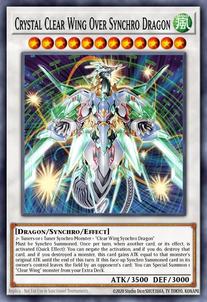 Crystal Clear Wing Over Synchro Dragon, Supreme Darkness SUDA-EN039