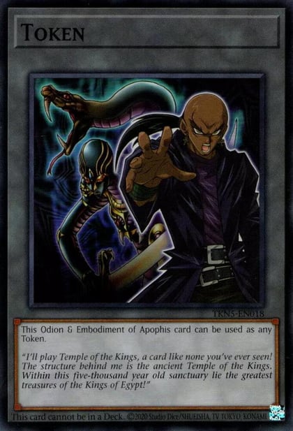 Token: Odion & Embodiment of Apophis, Supreme Darkness TKN5-EN018