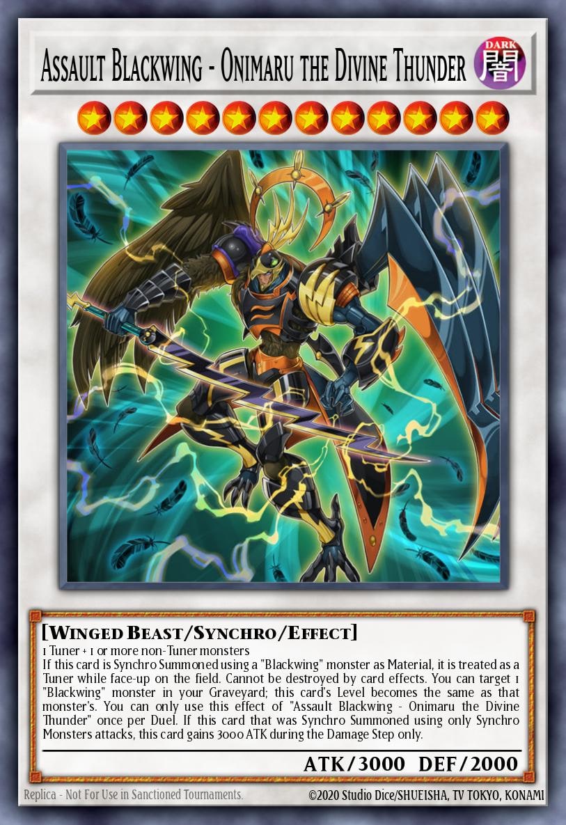 Assault Blackwing - Onimaru the Divine Thunder, The Dark Illusion TDIL-EN049
