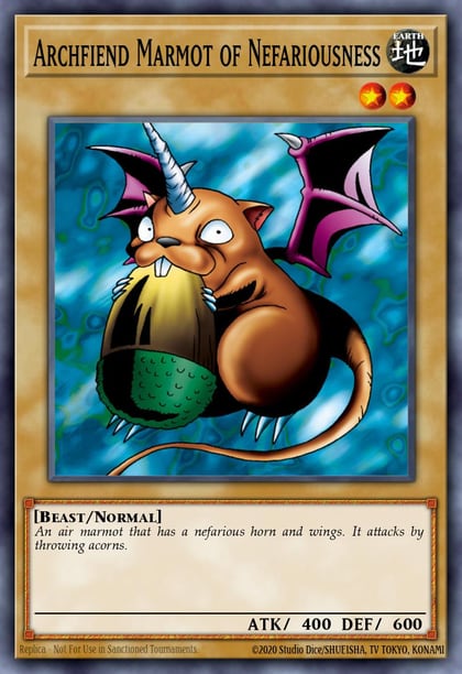 Archfiend Marmot of Nefariousness, Tournament Pack 6 TP6-EN016