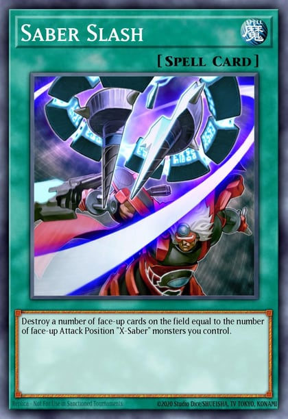 Saber Slash, Turbo Pack: Booster Three TU03-EN011