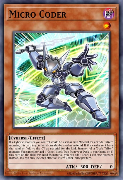 Micro Coder, Yu-Gi-Oh! Video Game Promotional Cards LOD2-EN002