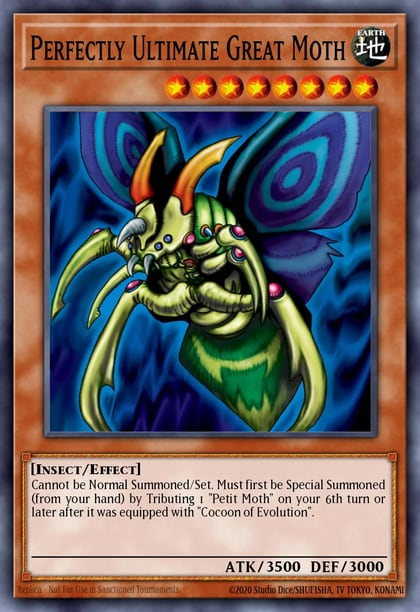 Perfectly Ultimate Great Moth (The Sacred Cards), Yu-Gi-Oh! Video Game Promotional Cards TSC-001