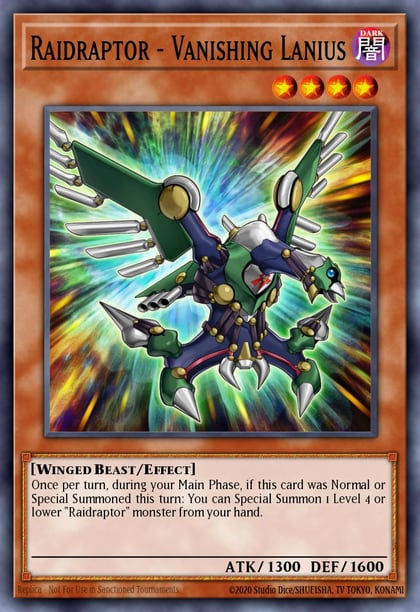 Raidraptor - Vanishing Lanius, Wing Raiders WIRA-EN016