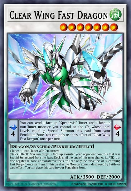 Clear Wing Fast Dragon, Yu-Gi-Oh! ARC-V Promo Cards YA02-EN001