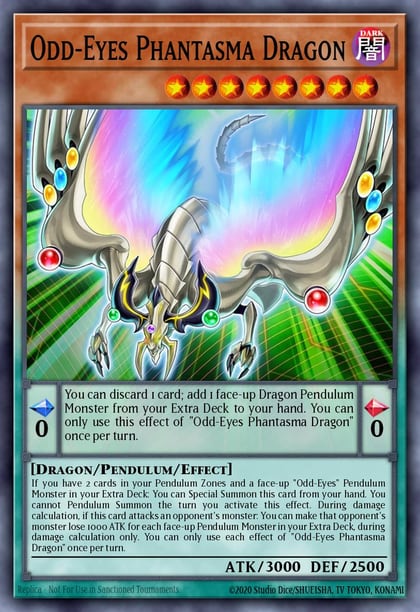 Odd-Eyes Phantasma Dragon, Yu-Gi-Oh! ARC-V Promo Cards YA05-EN001