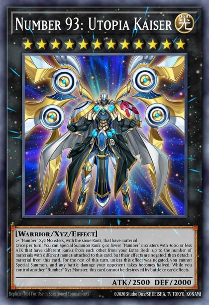 Number 93: Utopia Kaiser, Yu-Gi-Oh! Championship Series Prize Cards YCSW-EN009