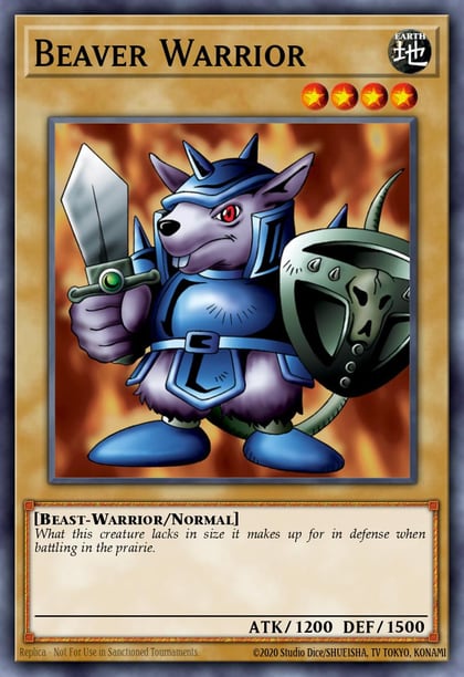 Beaver Warrior, King of Games: Yugi's Legendary Decks YGLD-ENA12