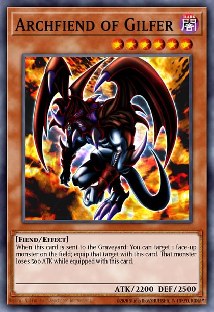 Archfiend of Gilfer, King of Games: Yugi's Legendary Decks YGLD-ENB05