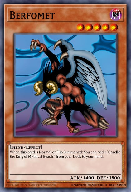 Berfomet, King of Games: Yugi's Legendary Decks YGLD-ENB09