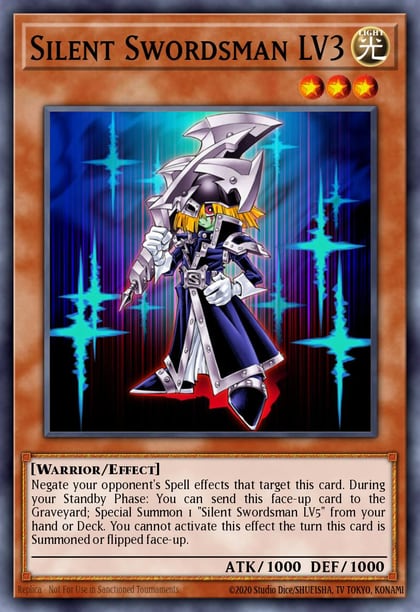 Silent Swordsman LV3, King of Games: Yugi's Legendary Decks YGLD-ENC08
