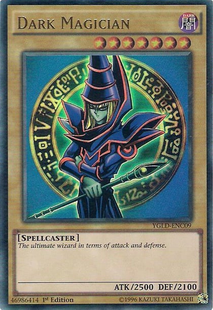 Dark Magician (C), King of Games: Yugi's Legendary Decks YGLD-ENC09