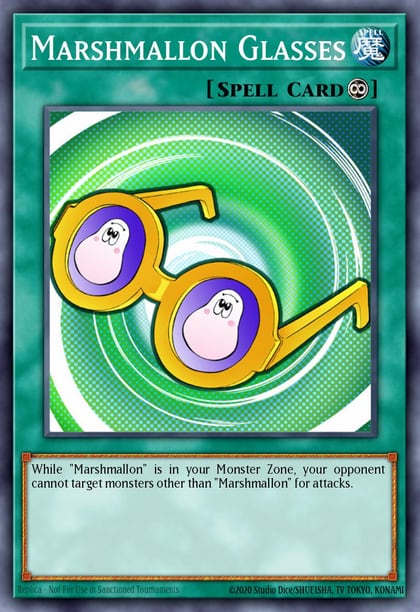 Marshmallon Glasses, King of Games: Yugi's Legendary Decks YGLD-ENC35